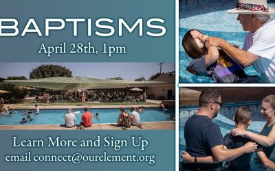 Baptisms & BBQ  – April 28, 1pm