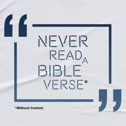 Never Read A Bible Verse*