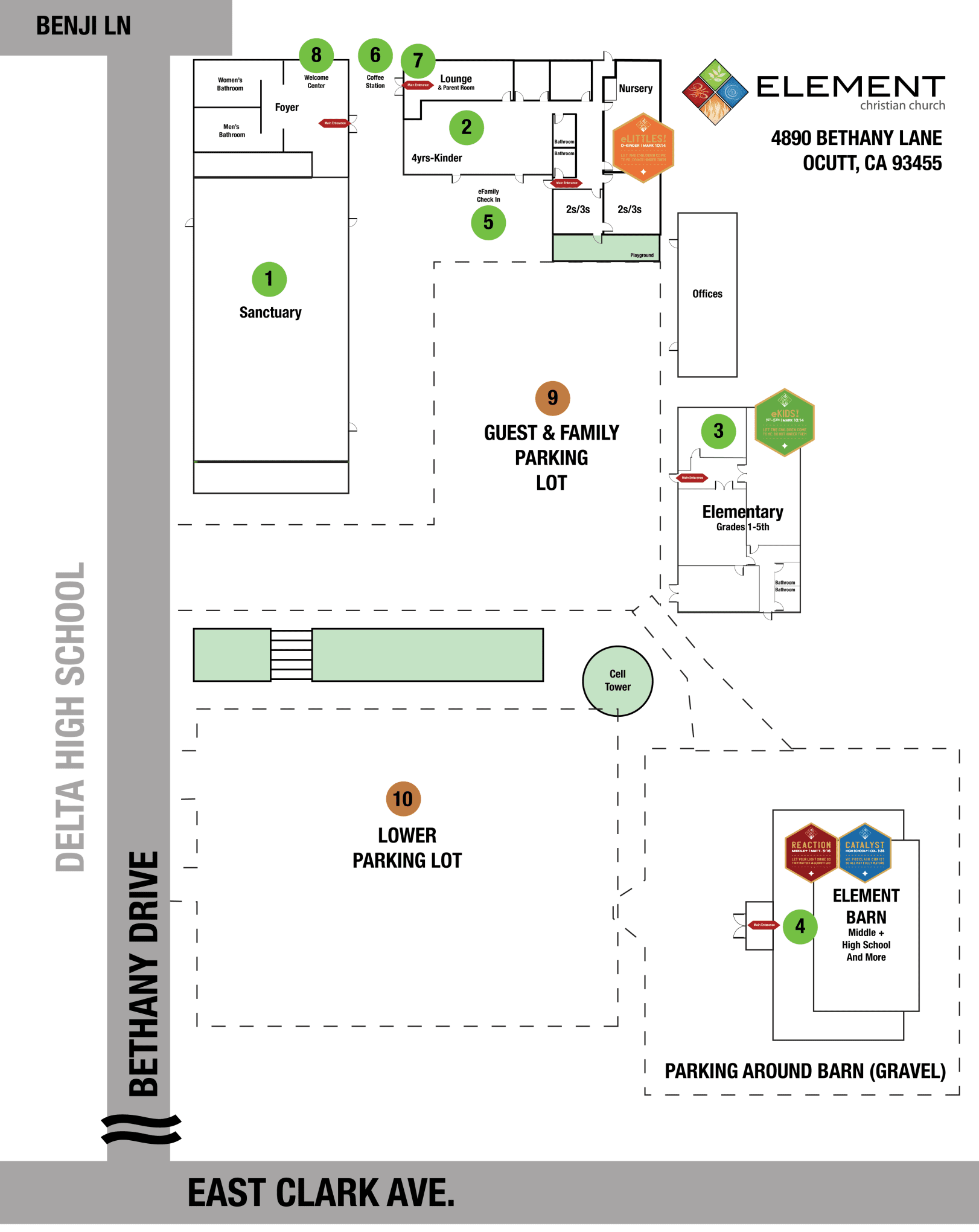 Element Campus Map