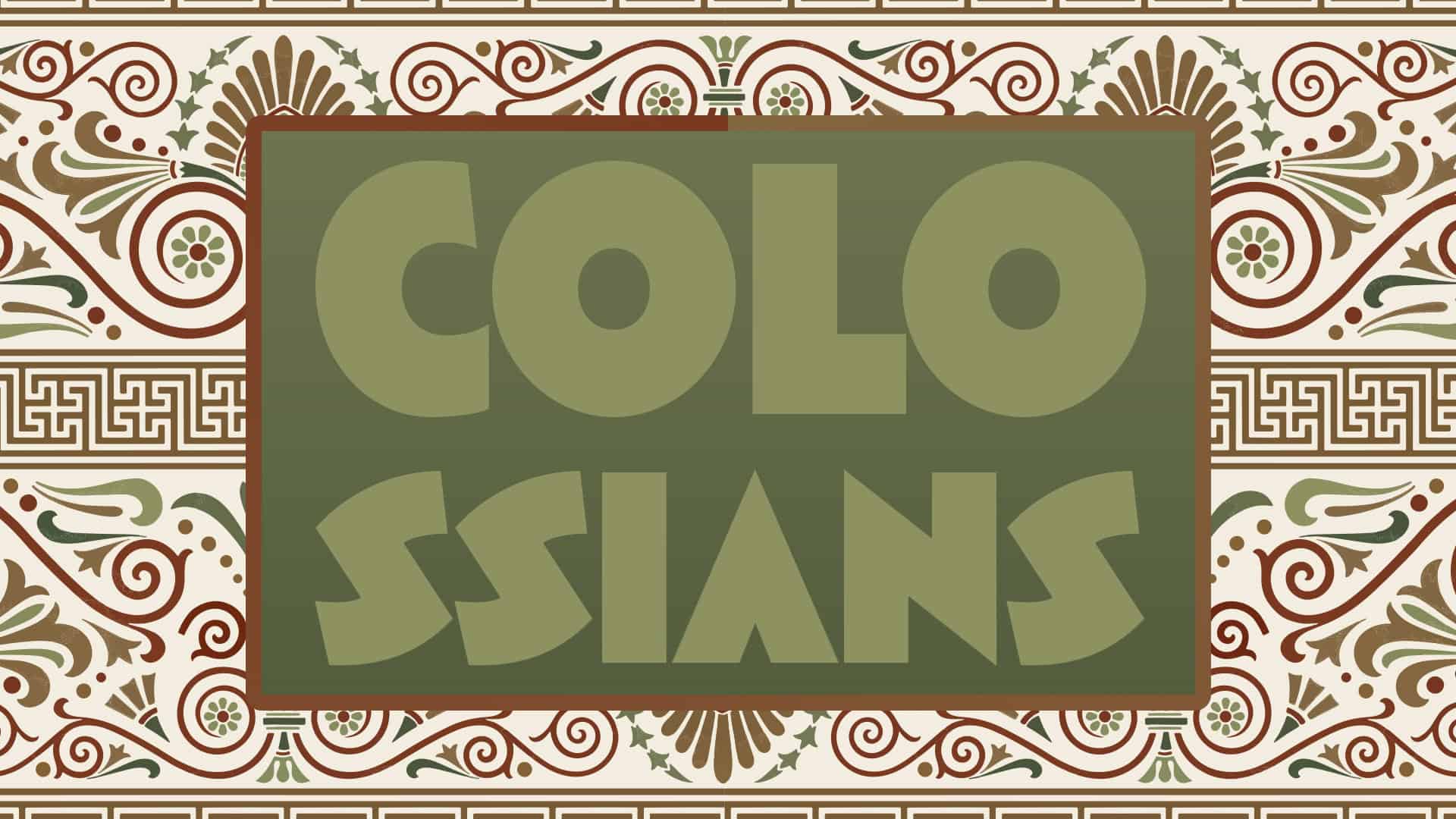 Colossians Series begins 1/11/26